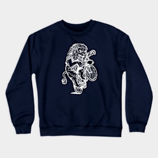 SEEMBO Lion Cycling Bicycle Cyclist Bicycling Biking Biker Crewneck Sweatshirt